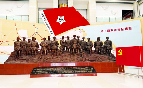 【党建团建】如皋红十四军馆现场参观教学